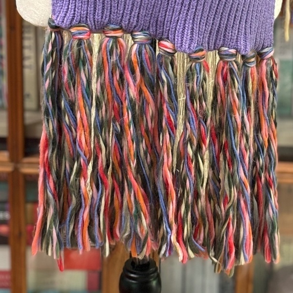 NWOT Anthropologie Pilcro Knit Fringe Stripe Scarf, 83" x 12" - Picture 5 of 7